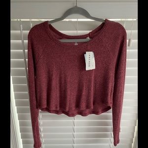PacSun Long Sleeve Crop Top Sweater